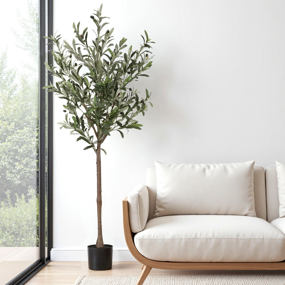 Artiss 155cm Artificial Olive Tree Faux Trees Indoor Decor Artificial Plants Lifelike Plant AP-TREE-OLIVE-155
