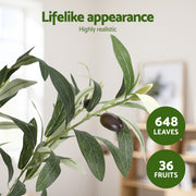 Artiss 155cm Artificial Olive Tree Faux Trees Indoor Decor Artificial Plants Lifelike Plant AP-TREE-OLIVE-155
