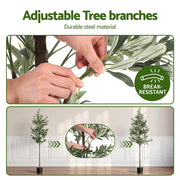 Artiss 180cm Artificial Olive Tree Faux Trees Indoor Decor Artificial Plants Lifelike Plant 1.8M AP-TREE-OLIVE-180
