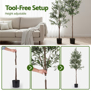 Artiss 180cm Artificial Olive Tree Faux Trees Indoor Decor Artificial Plants Lifelike Plant 1.8M AP-TREE-OLIVE-180