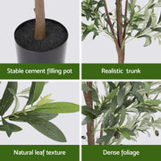 Artiss 210cm Artificial Olive Tree Faux Trees Indoor Decor Artificial Plants Lifelike Plant 2.1M AP-TREE-OLIVE-210