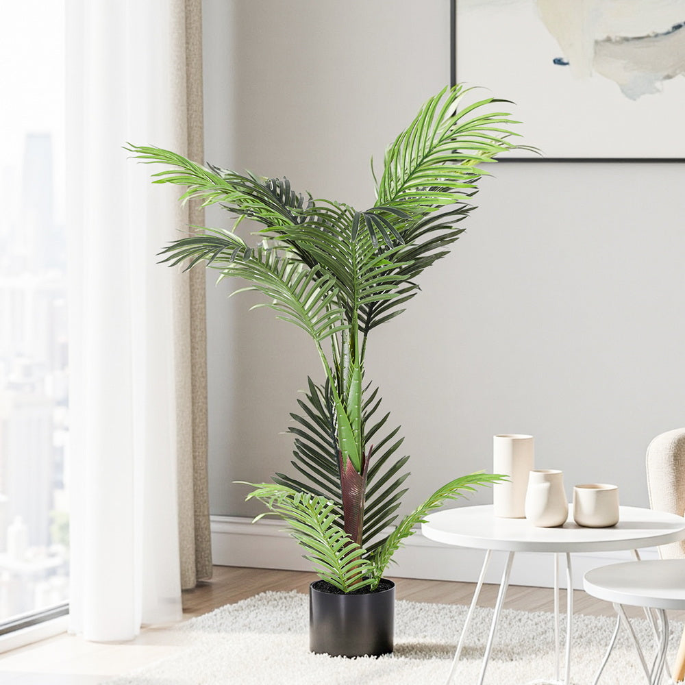 Artiss 100cm Artificial Palm Tree Faux Trees Indoor Decor Artificial Plants Lifelike Plant AP-TREE-PALM-100