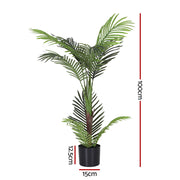 Artiss 100cm Artificial Palm Tree Faux Trees Indoor Decor Artificial Plants Lifelike Plant AP-TREE-PALM-100