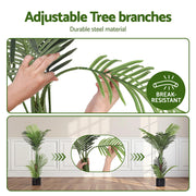 Artiss 100cm Artificial Palm Tree Faux Trees Indoor Decor Artificial Plants Lifelike Plant AP-TREE-PALM-100