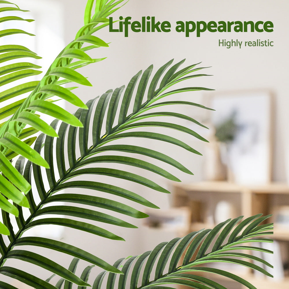 Artiss 100cm Artificial Palm Tree Faux Trees Indoor Decor Artificial Plants Lifelike Plant AP-TREE-PALM-100