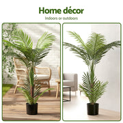 Artiss 100cm Artificial Palm Tree Faux Trees Indoor Decor Artificial Plants Lifelike Plant AP-TREE-PALM-100