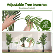 Artiss 180cm Artificial Palm Tree Faux Trees Indoor Decor Artificial Plants Lifelike Plant 1.8M AP-TREE-PALM-180