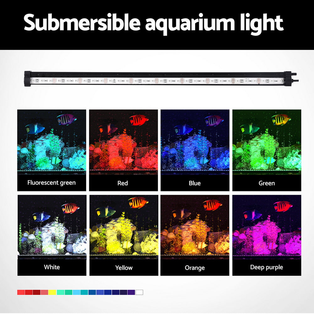 i.Pet Aquarium Light Submersible 52CM Air Bubble LED Light AQUAR-LT-52-BUBBLE-BK