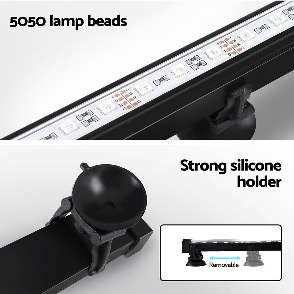 i.Pet Aquarium Light Submersible 52CM Air Bubble LED Light AQUAR-LT-52-BUBBLE-BK
