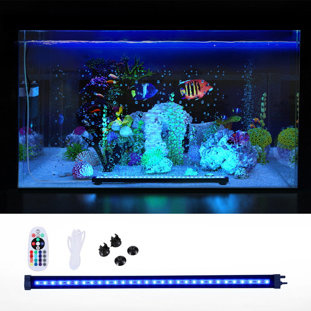 i.Pet Aquarium Light Submersible 52CM Air Bubble LED Light AQUAR-LT-52-BUBBLE-BK