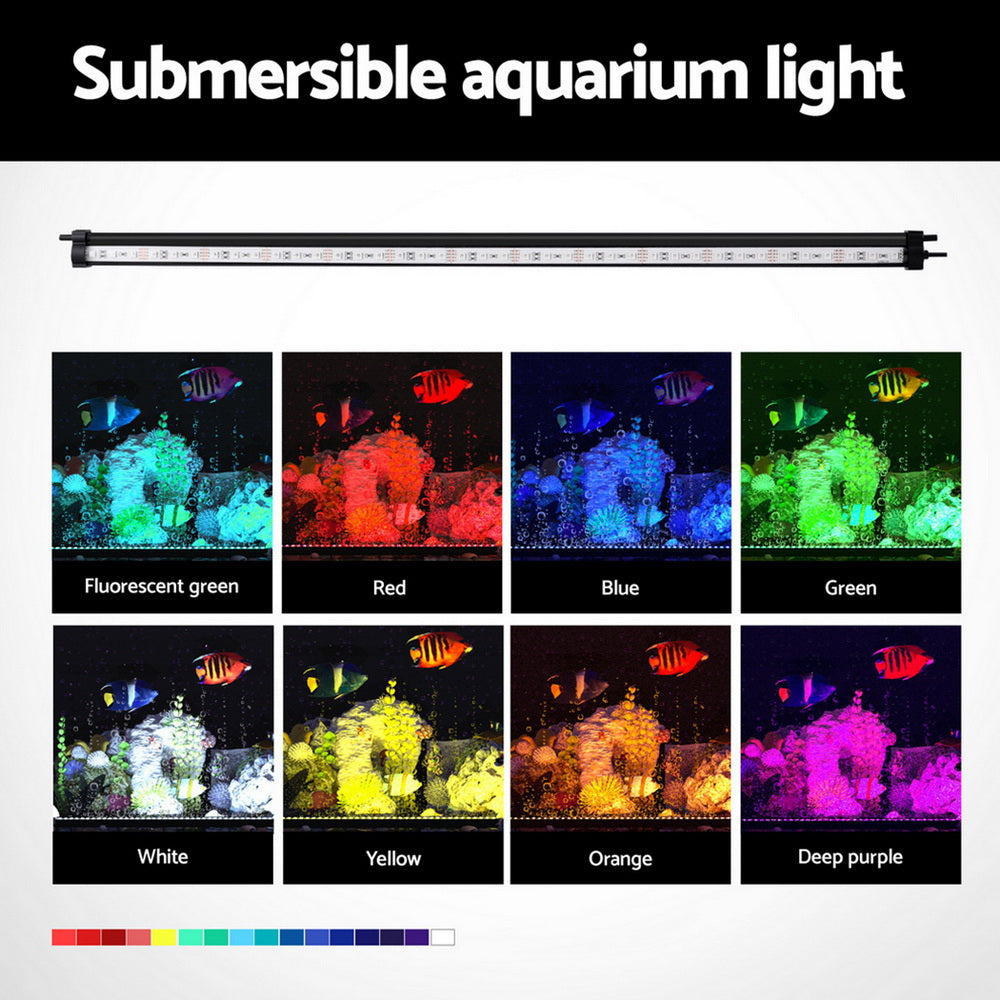 i.Pet Aquarium Light Submersible 67CM Air Bubble LED Light AQUAR-LT-67-BUBBLE-BK