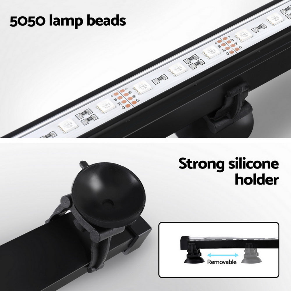 i.Pet Aquarium Light Submersible 67CM Air Bubble LED Light AQUAR-LT-67-BUBBLE-BK
