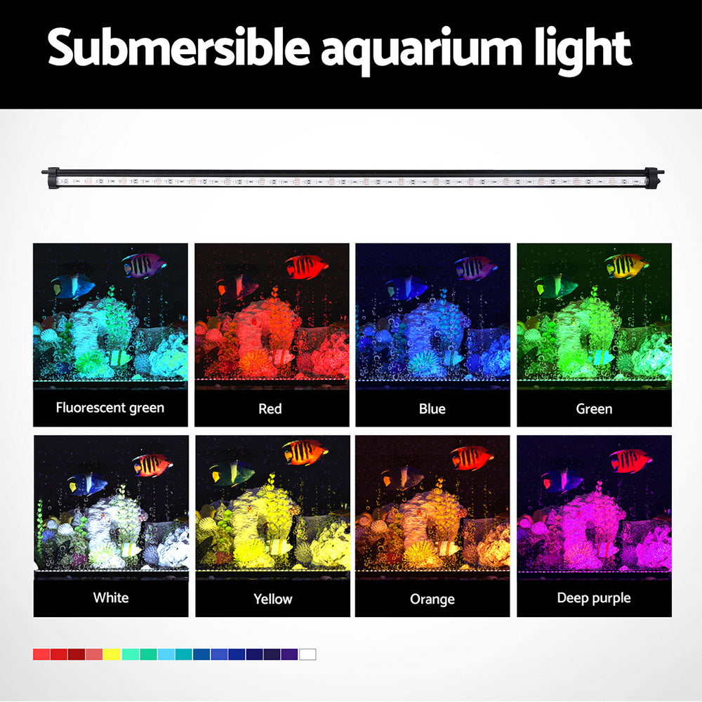 i.Pet Aquarium Light Submersible 88CM Air Bubble LED Light AQUAR-LT-88-BUBBLE-BK