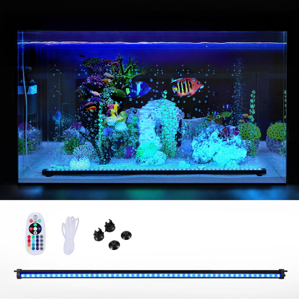 i.Pet Aquarium Light Submersible 88CM Air Bubble LED Light AQUAR-LT-88-BUBBLE-BK