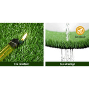 Prime Turf Artificial Grass 2mx10m 10mm Synthetic Fake Lawn Turf Plant Plastic Olive AR-GRASS-10-210M-OL