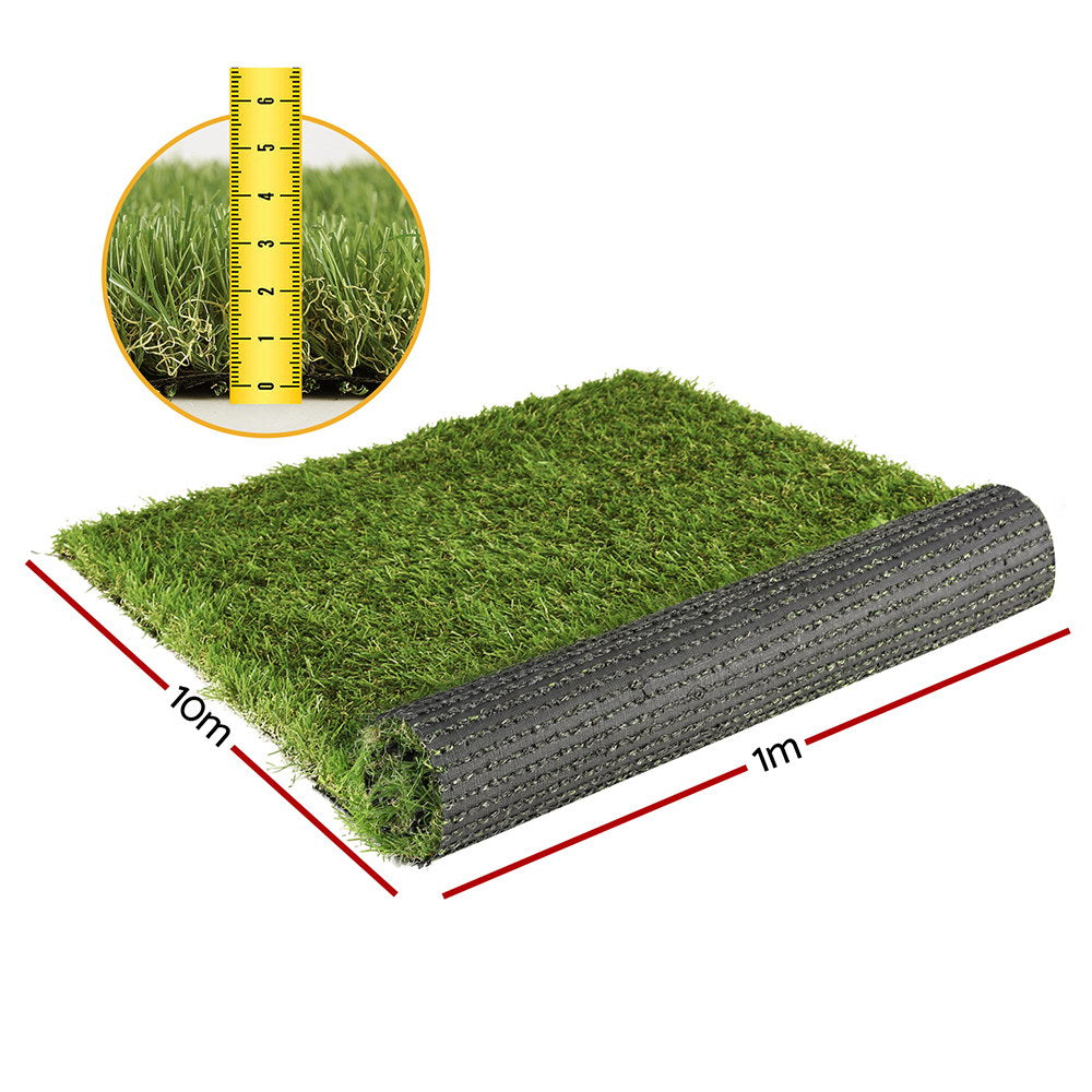 Prime Turf Artificial Grass 35mm 1mx10m Synthetic Fake Lawn Turf Plastic Plant 4-coloured AR-GRASS-35-110M-4C
