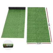 Prime Turf Artificial Grass Turf Rug Fake Grass 2 Rolls 15mm Height 50cm x 2m Indoor Outdoor Synthetic Grass AR-GRASS-50X200-OL