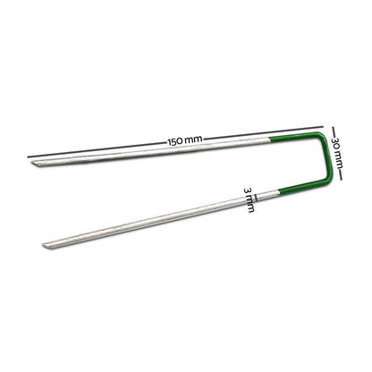 Prime Turf Artificial Grass Synthetic Pins 100pcs Turf Pegs Heavy Duty Weed Mat Stakes Landscape AR-GRASS-PINS-100