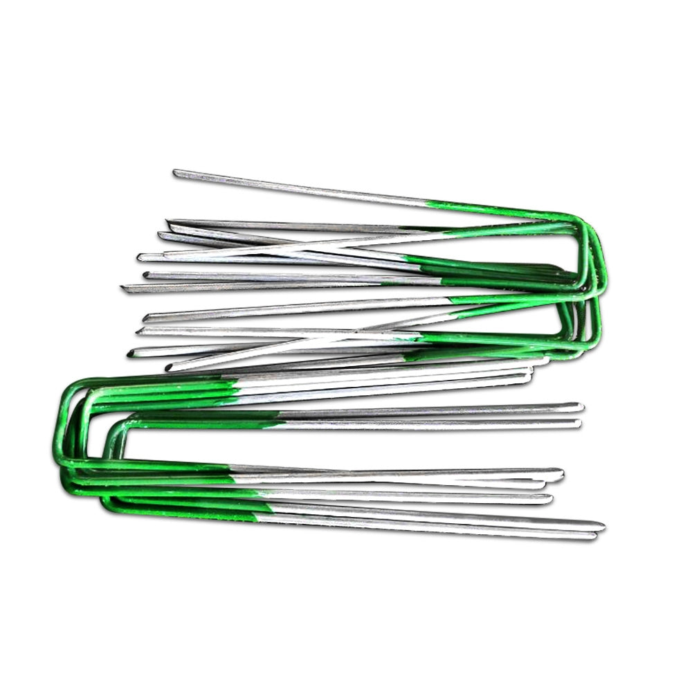 Prime Turf Artificial Grass Synthetic Pins 100pcs Turf Pegs Heavy Duty Weed Mat Stakes Landscape AR-GRASS-PINS-100