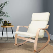 Artiss Rocking Armchair Nursing Bentwood Aero ARMCHAIR-01-BG
