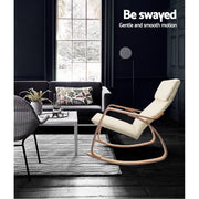 Artiss Rocking Armchair Nursing Bentwood Aero ARMCHAIR-01-BG