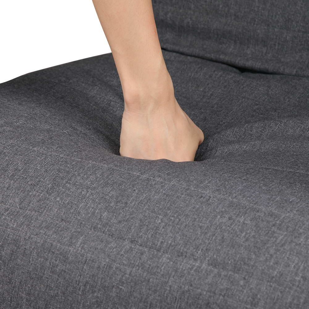 Artiss Rocking Armchair Footrest Nursing Charcoal Afton ARMCHAIR-10-CH