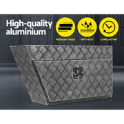 Giantz Aluminium Ute Tool Box Pair of Toolbox Tray Vehicle Storage Lock ATB-DS-75-40