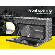 Giantz Aluminium Ute Tool Box Pair of Toolbox Tray Vehicle Storage Lock ATB-DS-75-40