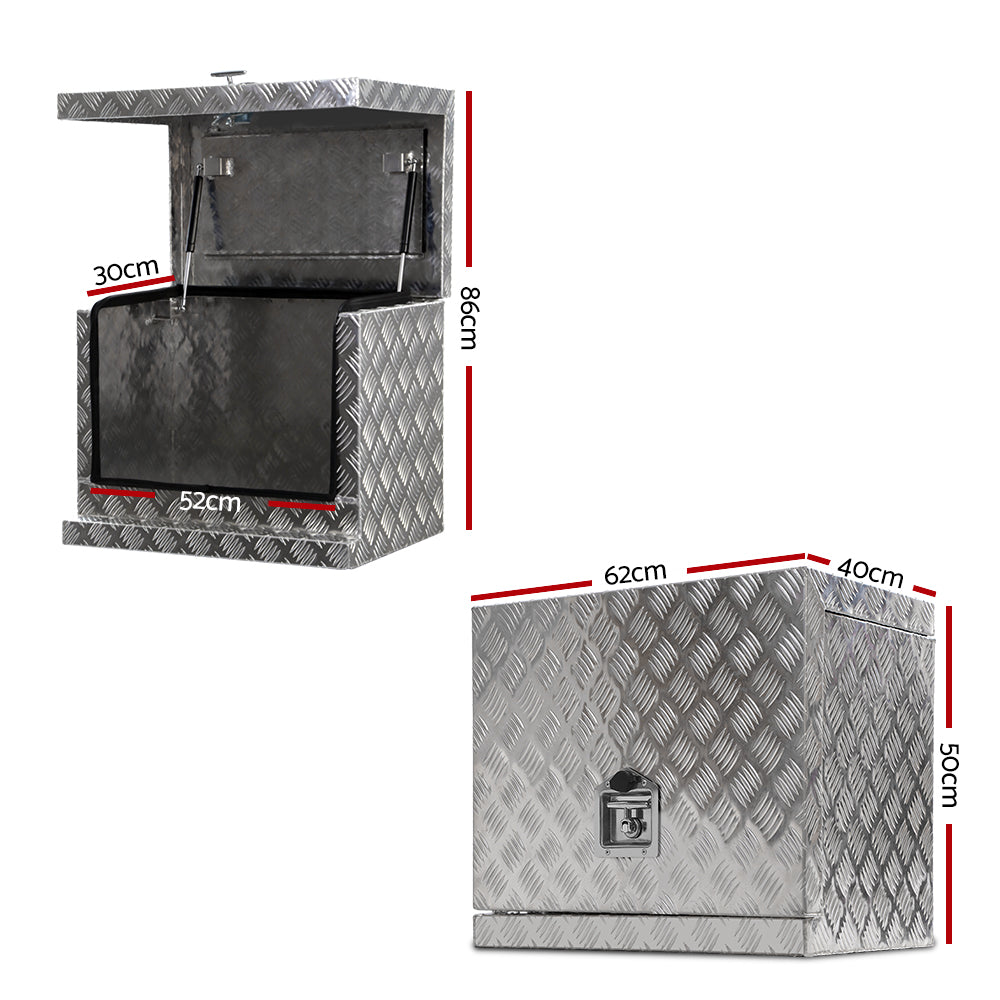 Giantz Aluminium Ute Tool Box Generator Trailer Truck Storage Lock ATB-GT-62-40