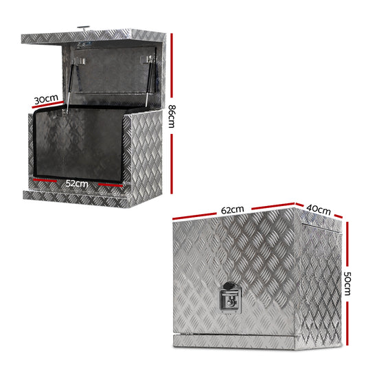 Giantz Aluminium Ute Tool Box Generator Trailer Truck Storage Lock ATB-GT-62-40