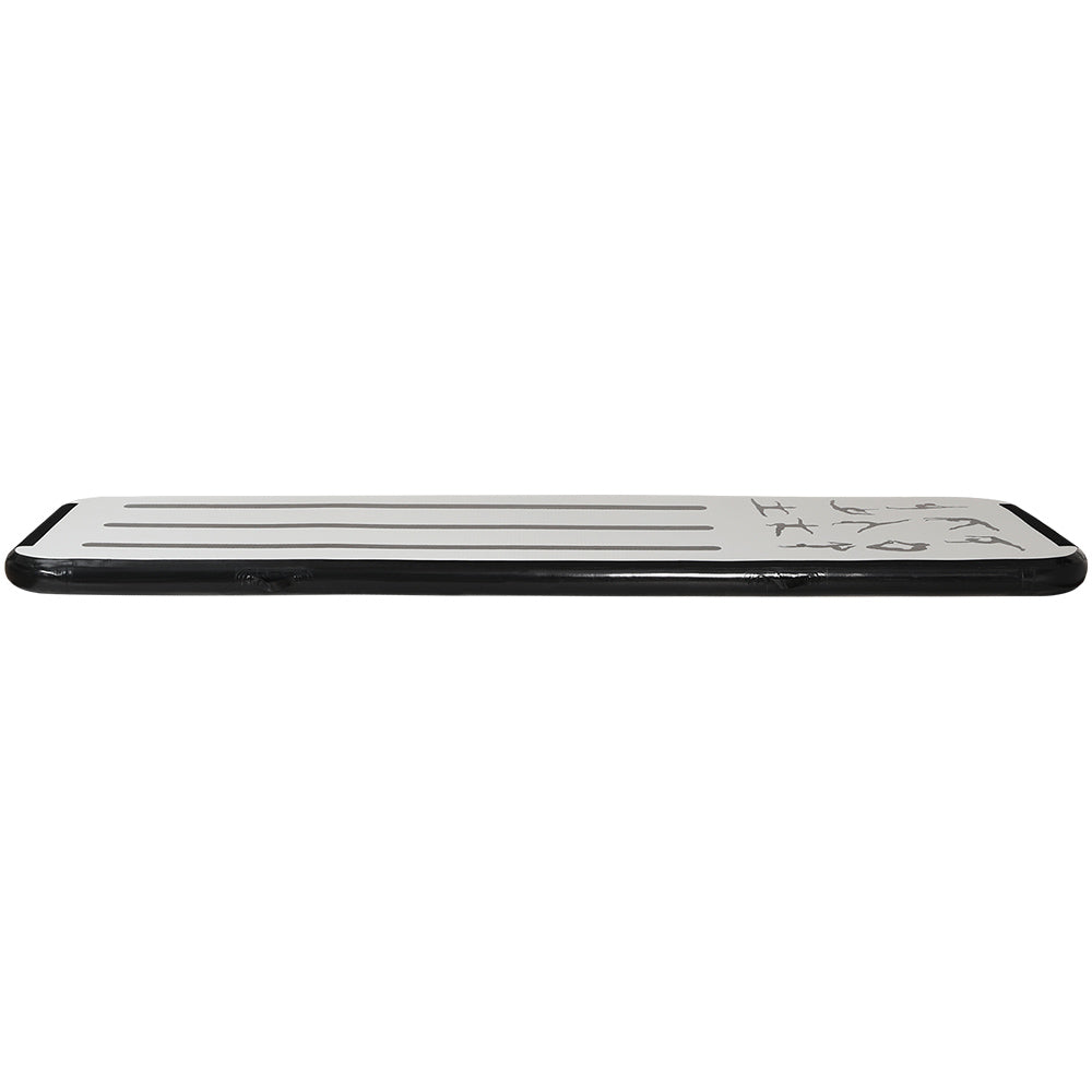 Everfit 3M Air Track Gymnastics Tumbling Mat Exercise Cheerleading Unique Black ATM-3-1-01M-BK