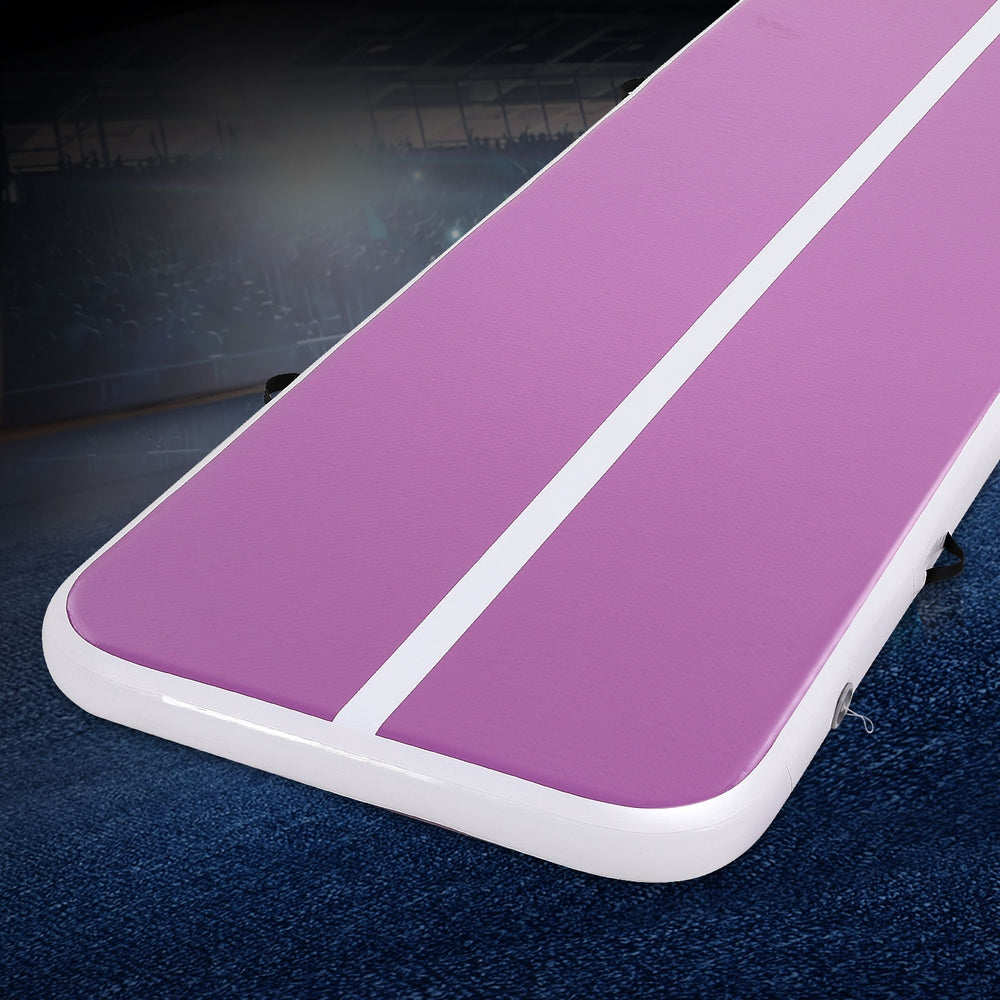 Everfit 3M Air Track Gymnastics Tumbling Exercise Cheerleading Mat Inflatable Purple ATM-3-1-01M-PU