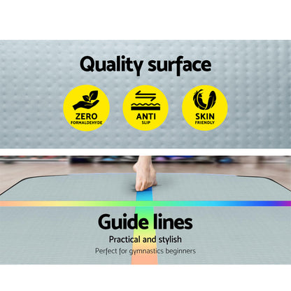 Everfit 4X1M Air Track Inflatable Tumbling Mat Gymnastics Yoga Mat ATM-4-1-01M-MC