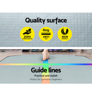 Everfit 4M Air Track Gymnastics Tumbling Exercise Mat Inflatable Mats + Pump ATM-4-1-01M-MC-AP