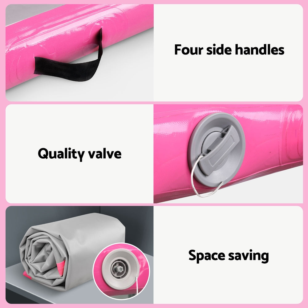 Everfit 4X1M Airtrack Inflatable Air Track Tumbling Mat W/Pump Floor Gymnastics ATM-4-1-01M-PK-AP