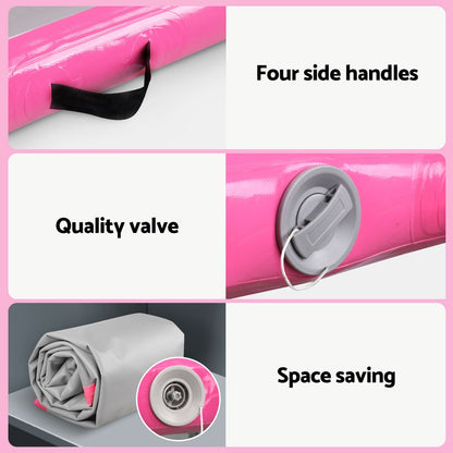 Everfit 4X1M Airtrack Inflatable Air Track Tumbling Mat W/Pump Floor Gymnastics ATM-4-1-01M-PK-AP