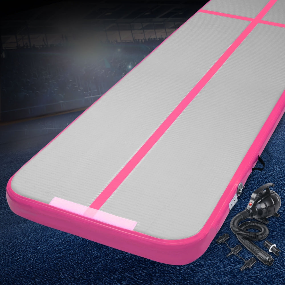 Everfit 4X1M Airtrack Inflatable Air Track Tumbling Mat W/Pump Floor Gymnastics ATM-4-1-01M-PK-AP