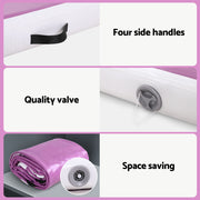 Everfit 4M Air Track Gymnastics Tumbling Exercise Cheerleading Mat Inflatable Purple