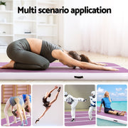 Everfit 4M Air Track Gymnastics Tumbling Exercise Cheerleading Mat Inflatable Purple