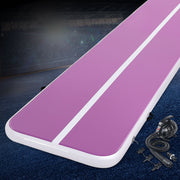 Everfit 4M Air Track Gymnastics Tumbling Exercise Yoga Mat W/ Pump Inflatable Purple ATM-4-1-01M-PU-AP