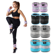 Everfit Ankle Wrist Weights for Women & Men, 4 Colors Set with 1 2 3 4kg Wearable Leg Arm Weights with Secure Fit for Walking, Running, Pilates, Home Fitness