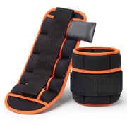 Everfit Adjustable Ankle Weights, 1 Pair (0.9-4.55Kg) Removable Sandbags for Women & Men, Wrist Weights & Leg Weights for Home Gym, Pilates, Walking, Strength Training