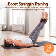Everfit Adjustable Ankle Weights, 1 Pair (0.9-4.55Kg) Removable Sandbags for Women & Men, Wrist Weights & Leg Weights for Home Gym, Pilates, Walking, Strength Training