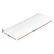 Instahut Window Door Awning 0.4mx1m Transparent AWN-04X1-CLR