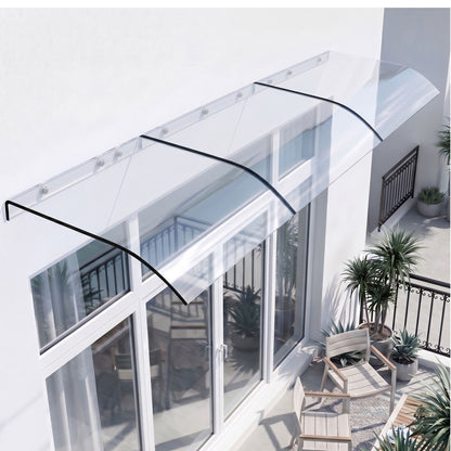 Instahut Window Door Awning 0.4mx3m Transparent AWN-04X3-CLR