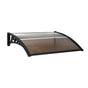 Instahut Window Door Awning 0.8mx1m Brown AWN-08X1-BR