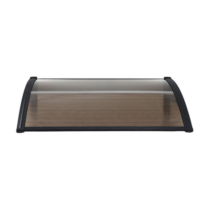 Instahut Window Door Awning 0.8mx1m Brown AWN-08X1-BR