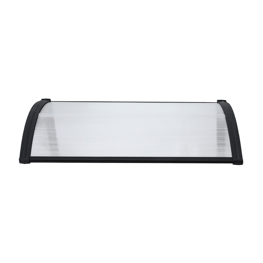 Instahut Window Door Awning 0.8mx1m Transparent AWN-08X1-CLR
