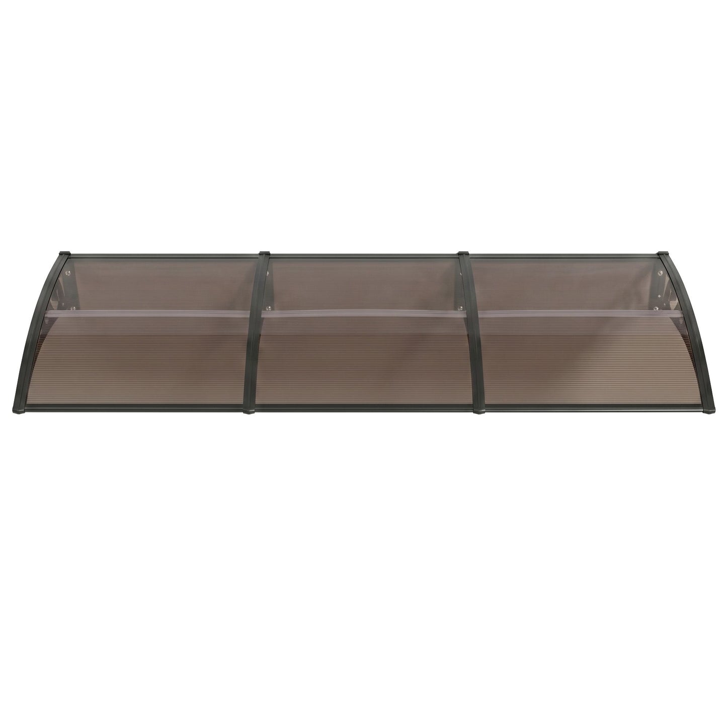 Instahut Window Door Awning 0.8mx3m Brown AWN-08X3-BR