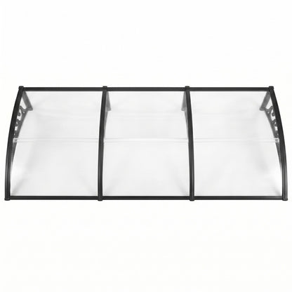 Instahut Window Door Awning 0.8mx3m Transparent AWN-08X3-CLR